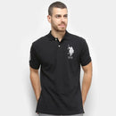 [Leve 6, Pague Só 3] Kit com 6 Camisas Polo Masculinas USPA de Manga Curta em 80% de Algodão e 20% de Seda Gelo