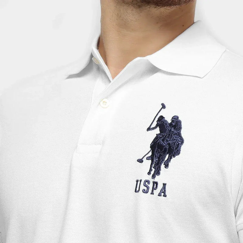 [Leve 6, Pague Só 3] Kit com 6 Camisas Polo Masculinas USPA de Manga Curta em 80% de Algodão e 20% de Seda Gelo