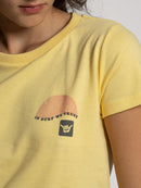 Baby Look Hang Loose Sunset Amarela