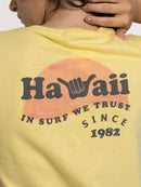 Baby Look Hang Loose Sunset Amarela