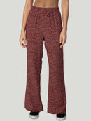 Calça Hang Loose Pantalona Animal Marrom