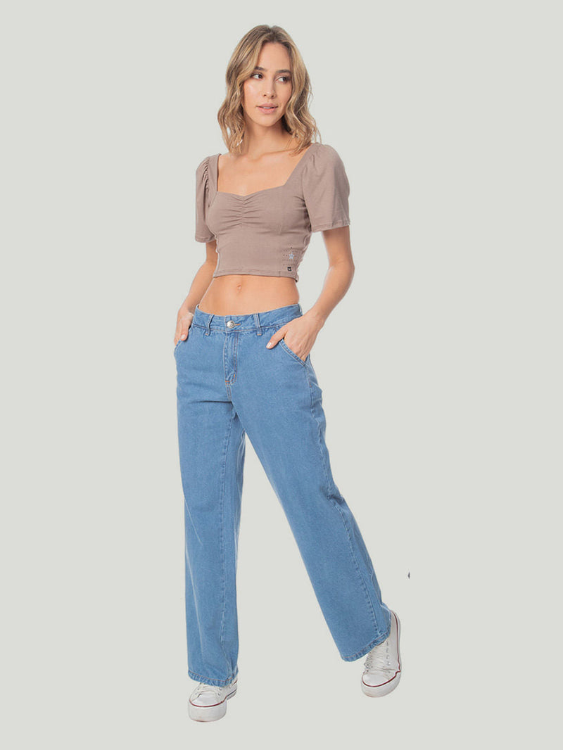 Calça Hang Loose Wide Leg Jeans