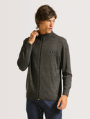 Tricot Hang Loose Halphzip Cinza