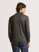 Tricot Hang Loose Halphzip Cinza