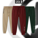 [Leve 3, Pague Só 2] Kit com 3 Calças Masculinas Trivano Sport com Tecnologia Térmica em Poliéster, Algodão e Seda Gelada