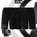 Kit com 4 Bermudas Masculinas Ravex com Compressão Térmica em Poliéster, Nylon e Elastano