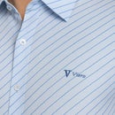 [Pague 2, Leve 4] Kit com 4 Camisas Sociais Listradas Viero de Manga Longa em Algodão e Seda Gelo