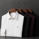 [Pague 2, Leve 4] Kit com 4 Camisas Sociais Listradas Viero de Manga Longa em Algodão e Seda Gelo