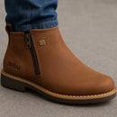 Botas Zavu Casual Ortopédicas de Cuero Legítimo para Hombre + 3 REGALITOS: Cinturón, Gorra y Billetera