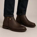 Botas Zavu Casual Ortopédicas de Cuero Legítimo para Hombre + 3 REGALITOS: Cinturón, Gorra y Billetera