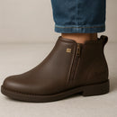 Botas Zavu Casual Ortopédicas de Cuero Legítimo para Hombre + 3 REGALITOS: Cinturón, Gorra y Billetera