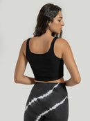 Blusa Cropped Hang Loose Lost Preta