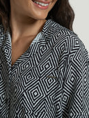 Camisa Hang Loose Geometric Preta