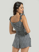 Blusa Hang Loose Sweet Geométric Preta