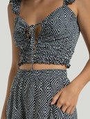 Blusa Hang Loose Sweet Geométric Preta