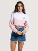 Moletom Careca Hang Loose Cropped Rosa