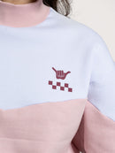 Moletom Careca Hang Loose Cropped Rosa