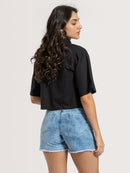 Camiseta Hang Loose Flower Preta