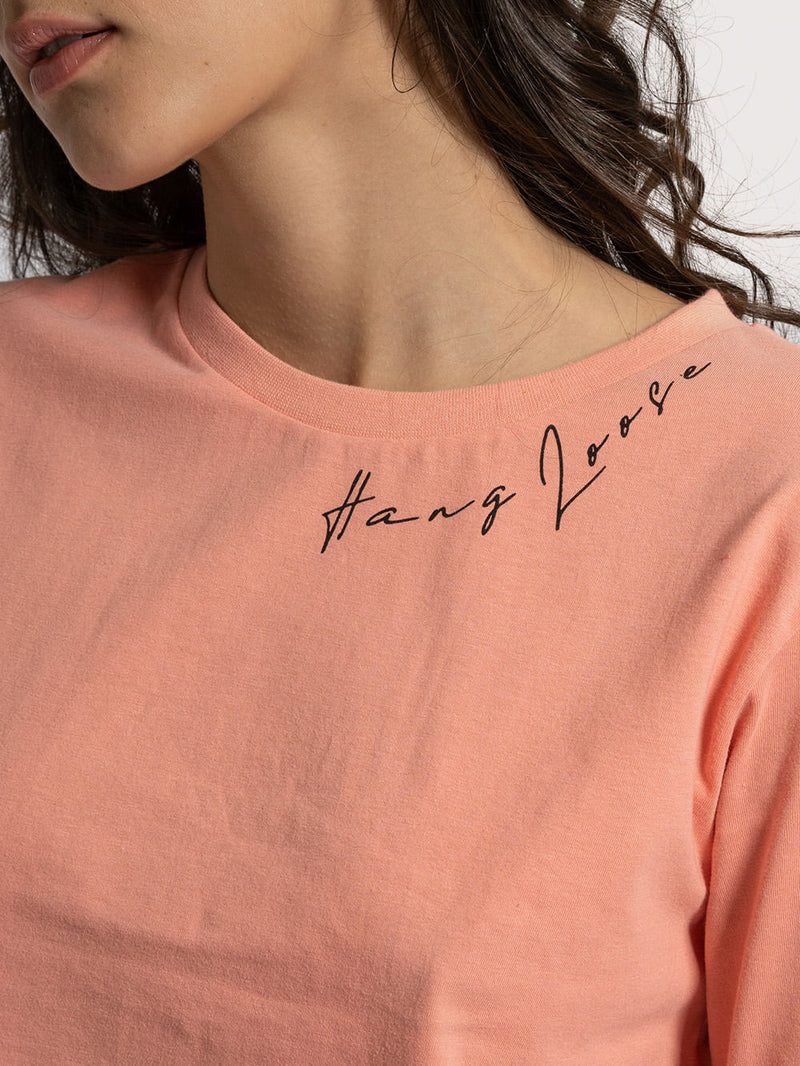 Cropped Hang Loose Hang Coral