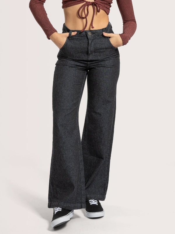Calça Hang Loose Wide Leg Black