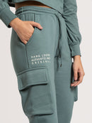 Calça Moletom Hang Loose Cargo Verde