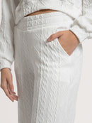 Conjunto Hang Loose Tricot Fleece Off White