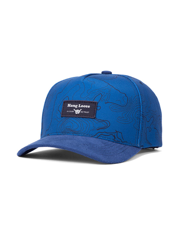 Boné Hang Loose "Swell Map" Azul