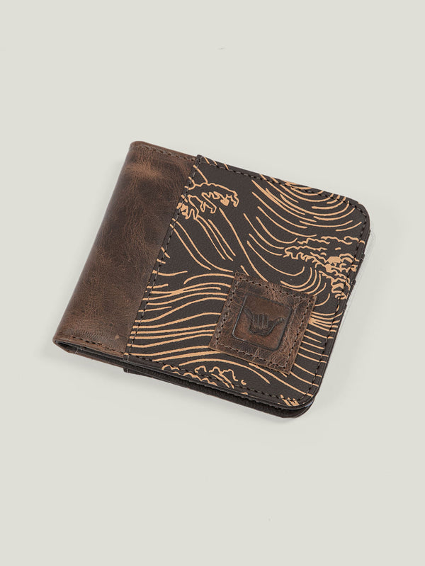 Carteira Hang Loose Waves Marrom