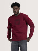 Moletom Careca Hang Loose Logo Bordô