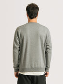 Moletom Careca Hang Loose Clean Mescla Grafite