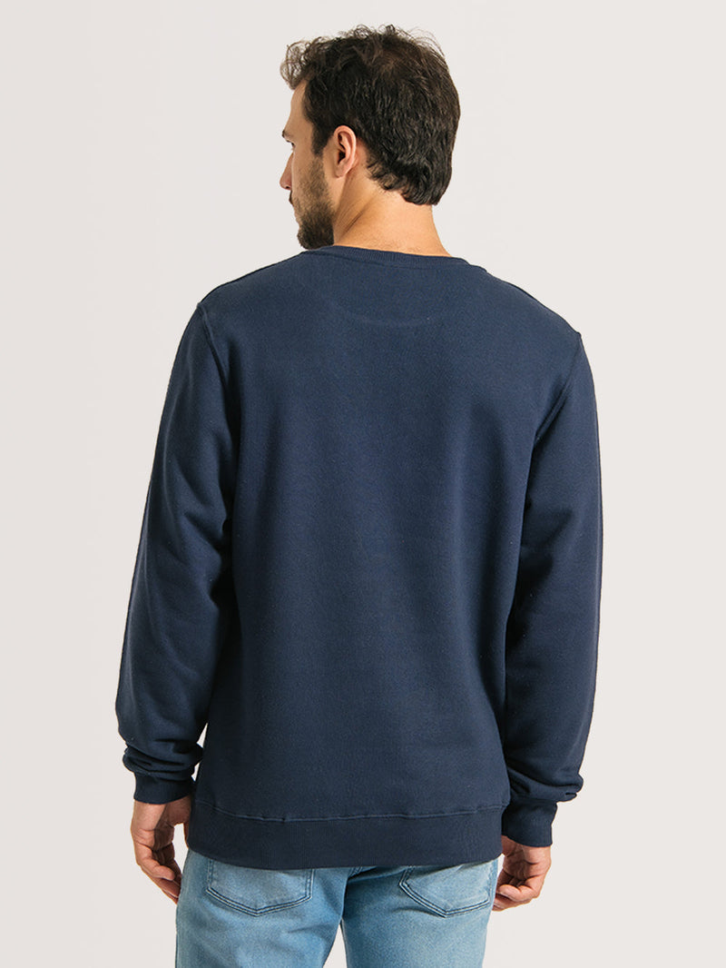Moletom Careca Hang Loose Stripe Marinho