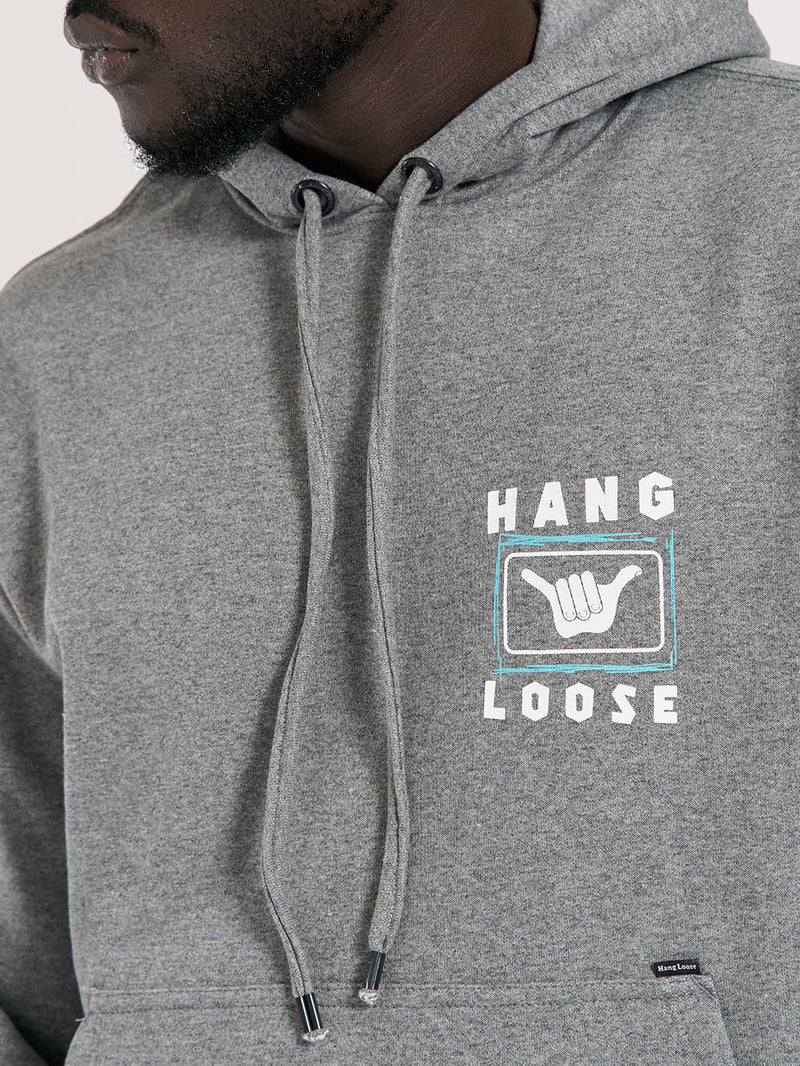 Moletom Canguru Hang Loose Racer Cinza