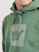Moletom Canguru Hang Loose Logo Verde