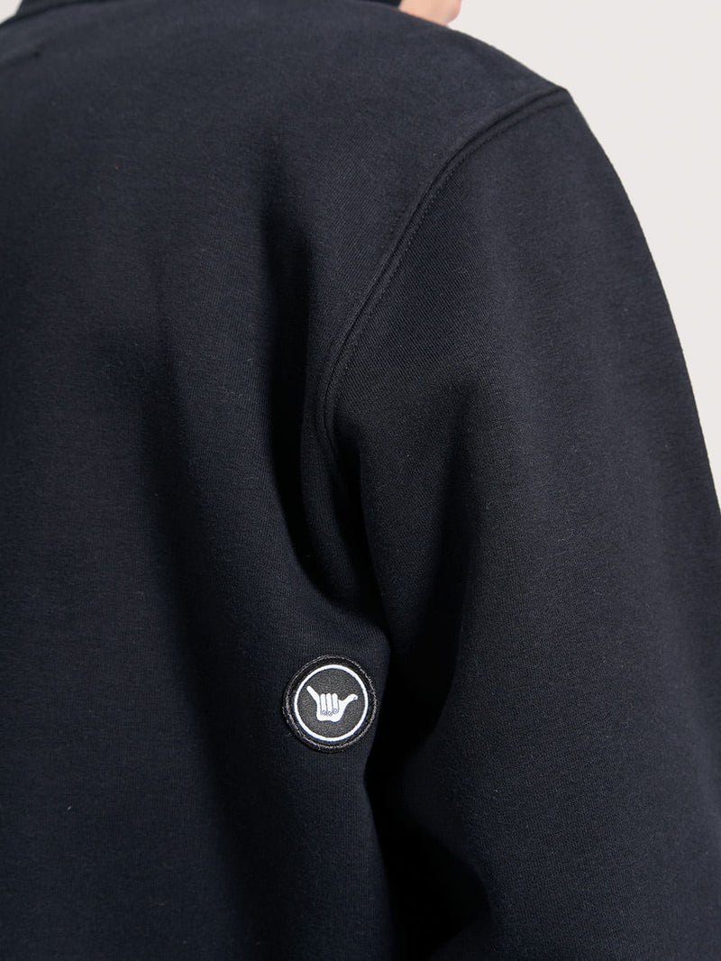 Moletom Canguru Hang Loose Clean Preto
