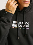 Moletom Canguru Hang Loose Rainbow Preto