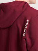 Moletom Canguru Hang Loose Mirror Bordô