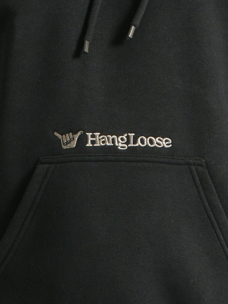 Moletom Canguru Hang Loose Minimal Preto