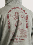 Moletom Canguru Hang Loose Aloha Mescla Grafite