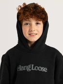 Moletom Canguru Hang Loose Juvenil New Preto