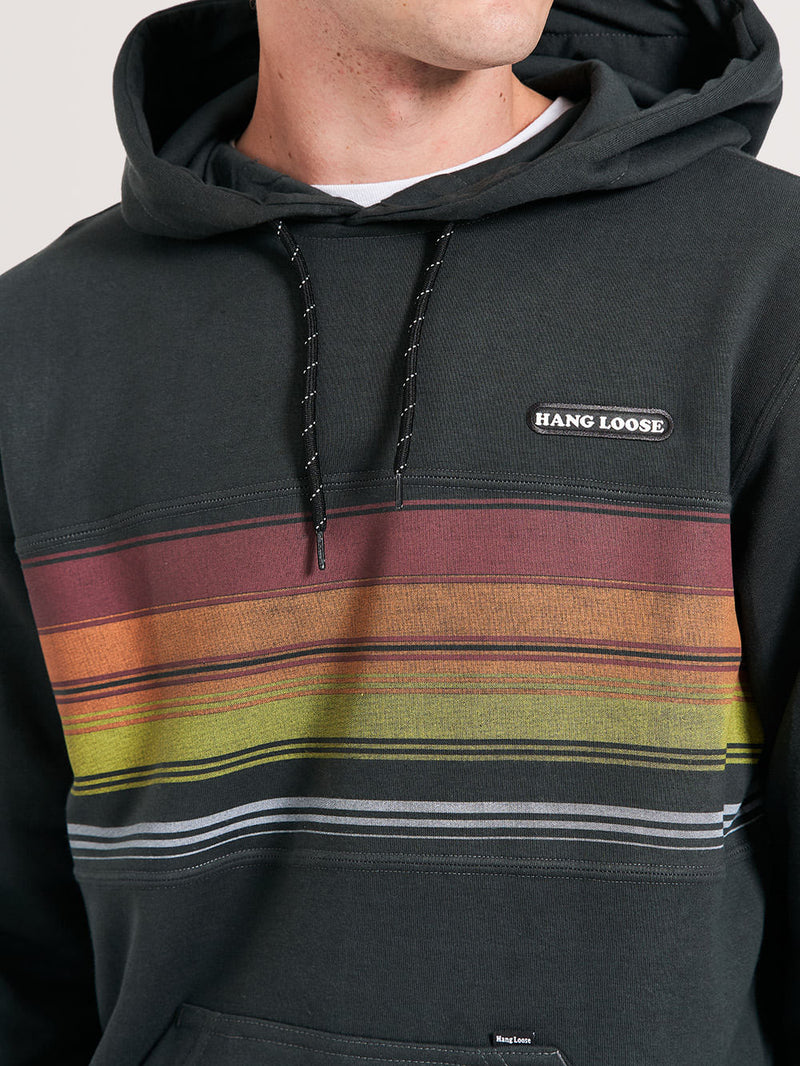 Moletom Canguru Hang Loose Stripe Chumbo