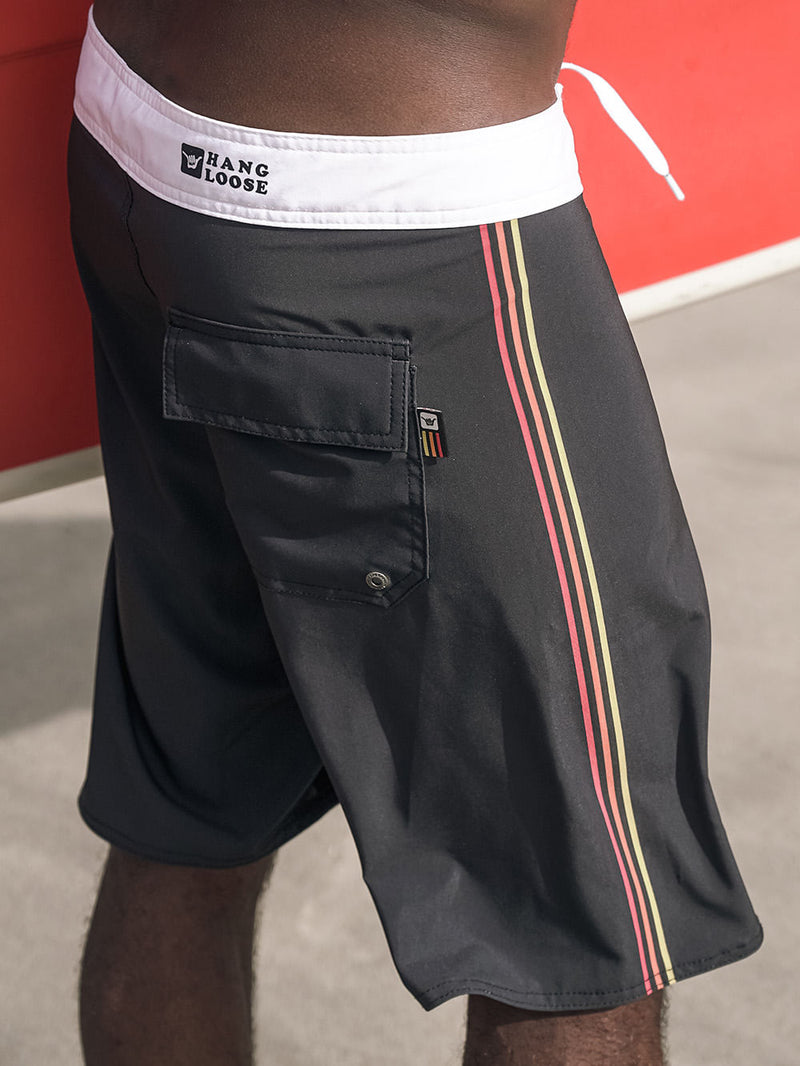 Boardshort Hang Loose Sunset Preto