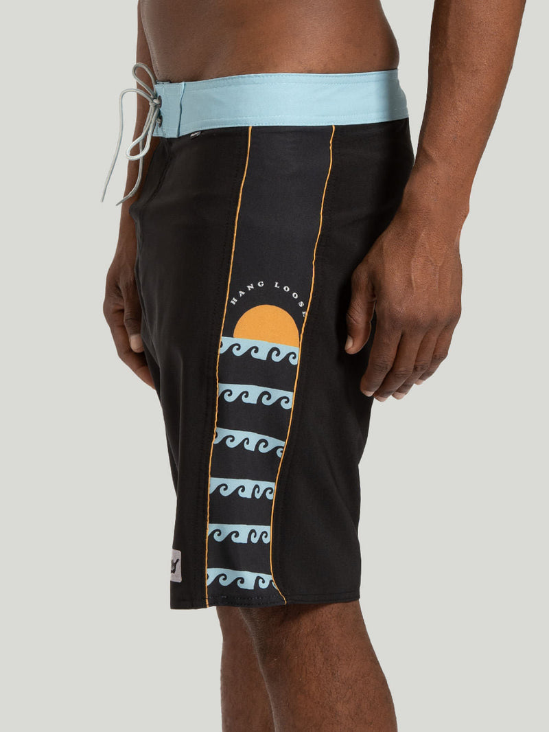 Boardshort Hang Loose Ollaloka Preto