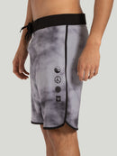 Boardshort Hang Loose Tie Dye Preto