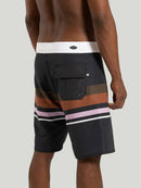 Boardshort Hang Loose Stripe Preto