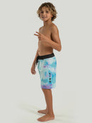 Boardshort Hang Loose Tie Dye Juvenil Azul