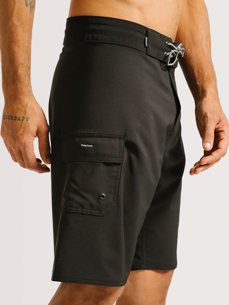 Boardshort Hang Loose Blacks 21" Preto