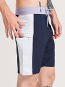 Boardshort Hang Loose Block 19" Lilás