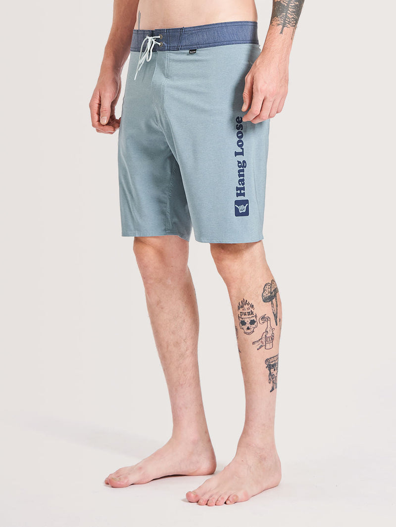 Boardshort Hang Loose Heather 20" Azul