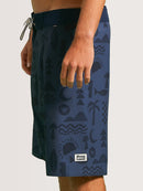 Boardshort Hang Loose Elements 21" Azul