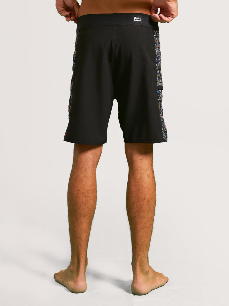 Boardshort Hang Loose Siderisks 19" Preto